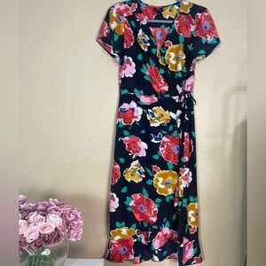 WHO WHAT WEAR women floral maxi dress size S